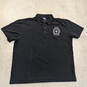 Black Star Citizen Polo Shirt Men's XL Video Games Space